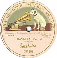 Gramophone Melba Record 053108